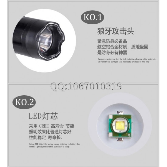 1101型带强光电筒式电击器
